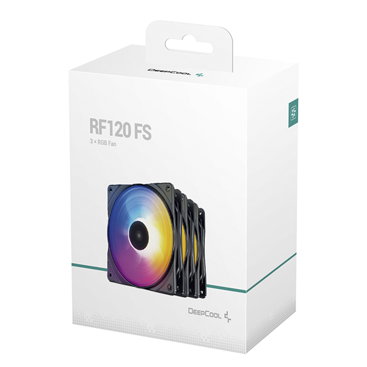 Kit Fan com 3 Unidades Deepcool RF120, 3 Cores, 120mm, PD-FLED3-RF120FS-3P