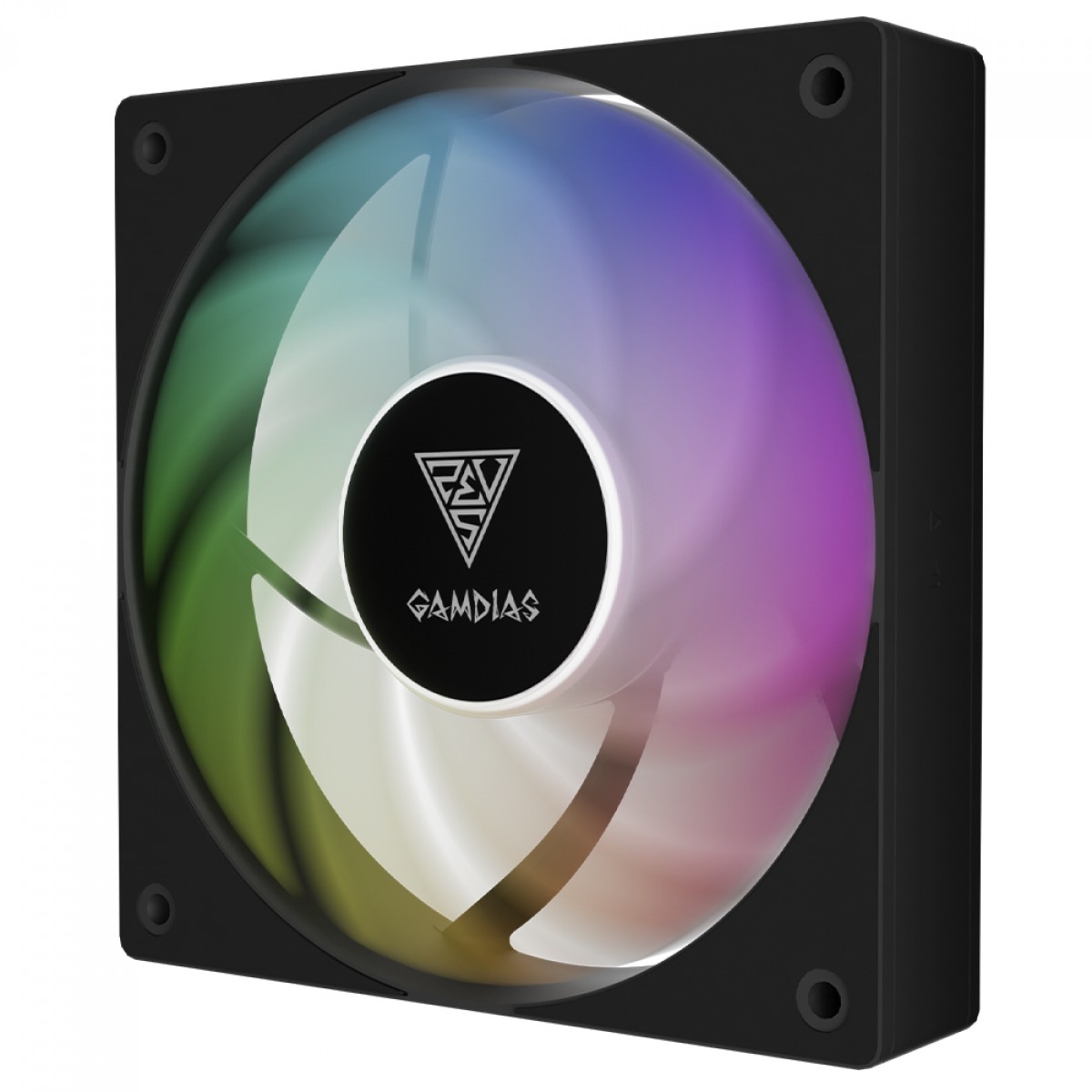 Kit Fan com 3 Unidades Gamdias Notus M1-1203 ARGB, 120mm, PWM, Preto