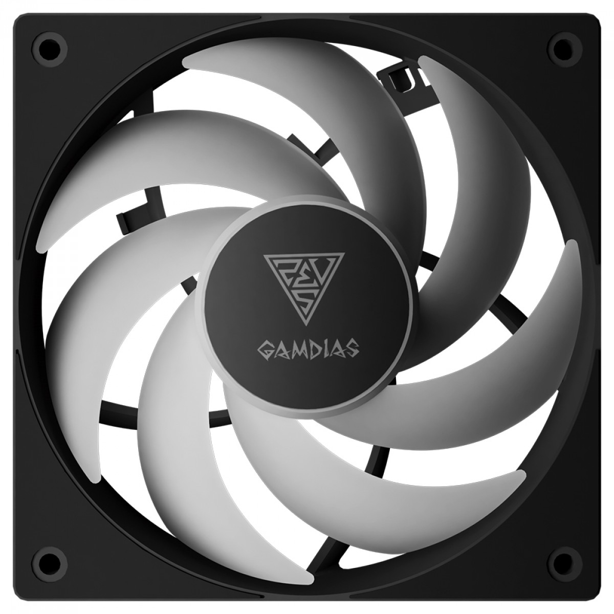 Kit Fan com 3 Unidades Gamdias Notus M1-1203 ARGB, 120mm, PWM, Preto