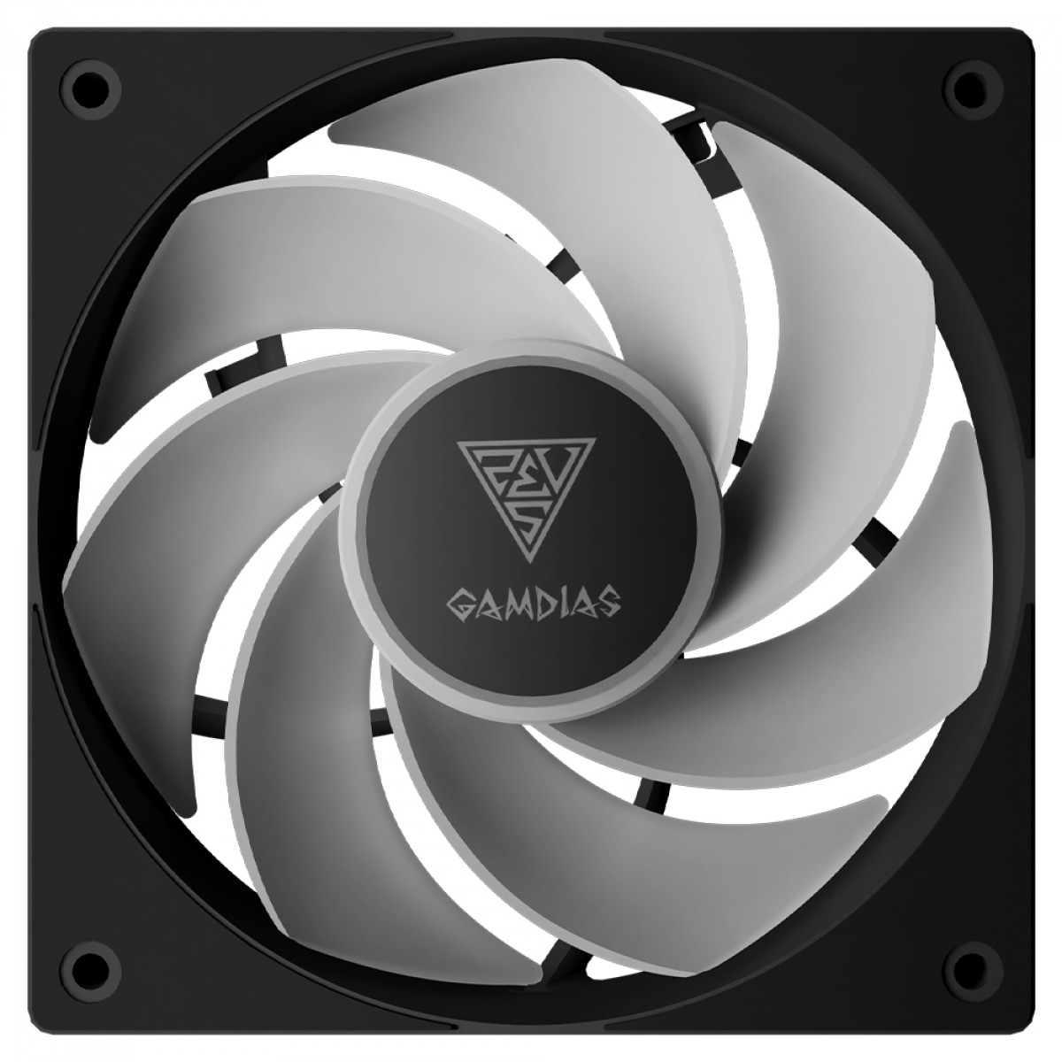 Kit Fan com 3 Unidades Gamdias Notus M1-1203 ARGB, 120mm, PWM, Preto