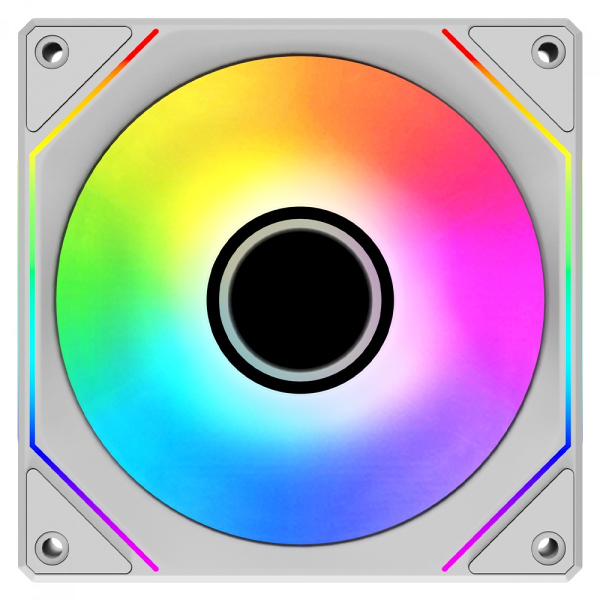 Kit Fan Com 3 Unidades Gamer Ninja Shimo, ARGB, 120mm, Com Controladora, Branco, GN-FN-SMK12AW