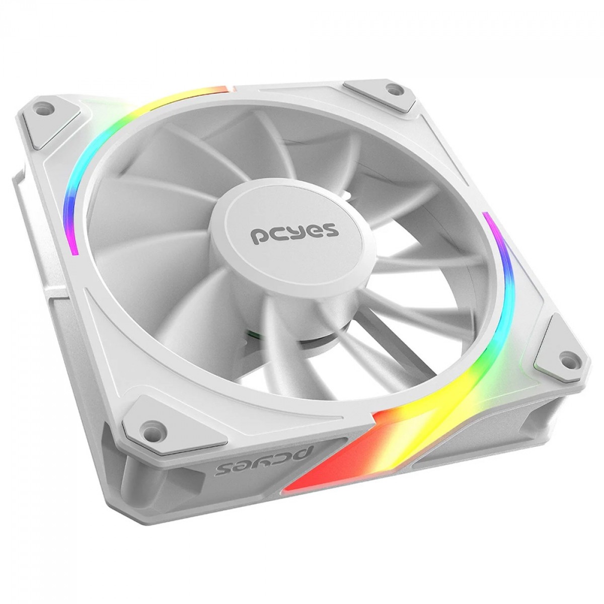 Kit Fan Com 3 Unidades PCYes Sangue Frio 3 ARGB White Ghost, Reverse, 120mm, Branco, K3ARGBSF3WGRVBR