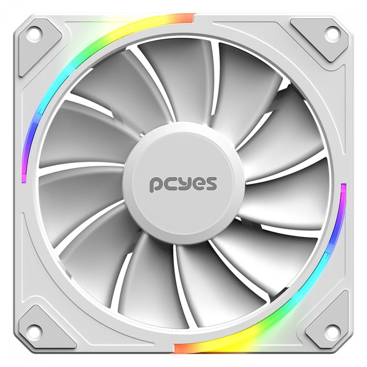 Kit Fan Com 3 Unidades PCYes Sangue Frio 3 ARGB White Ghost, Reverse, 120mm, Branco, K3ARGBSF3WGRVBR