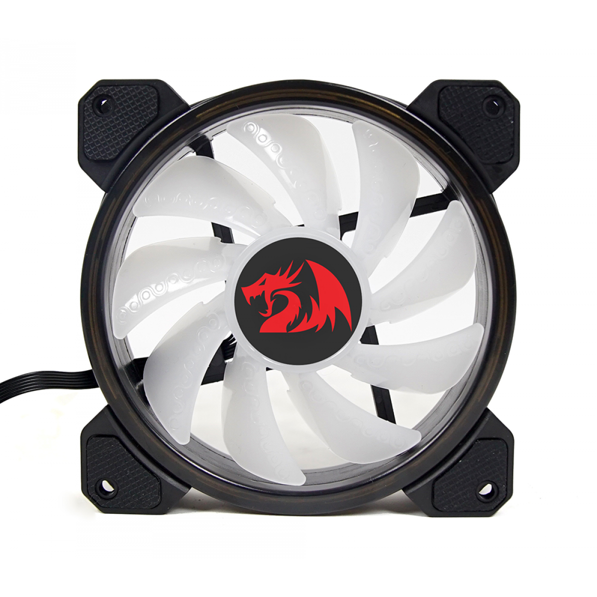 Kit Fan com 3 unidades Redragon, RGB, 120mm, Com Controladora, GC-F009