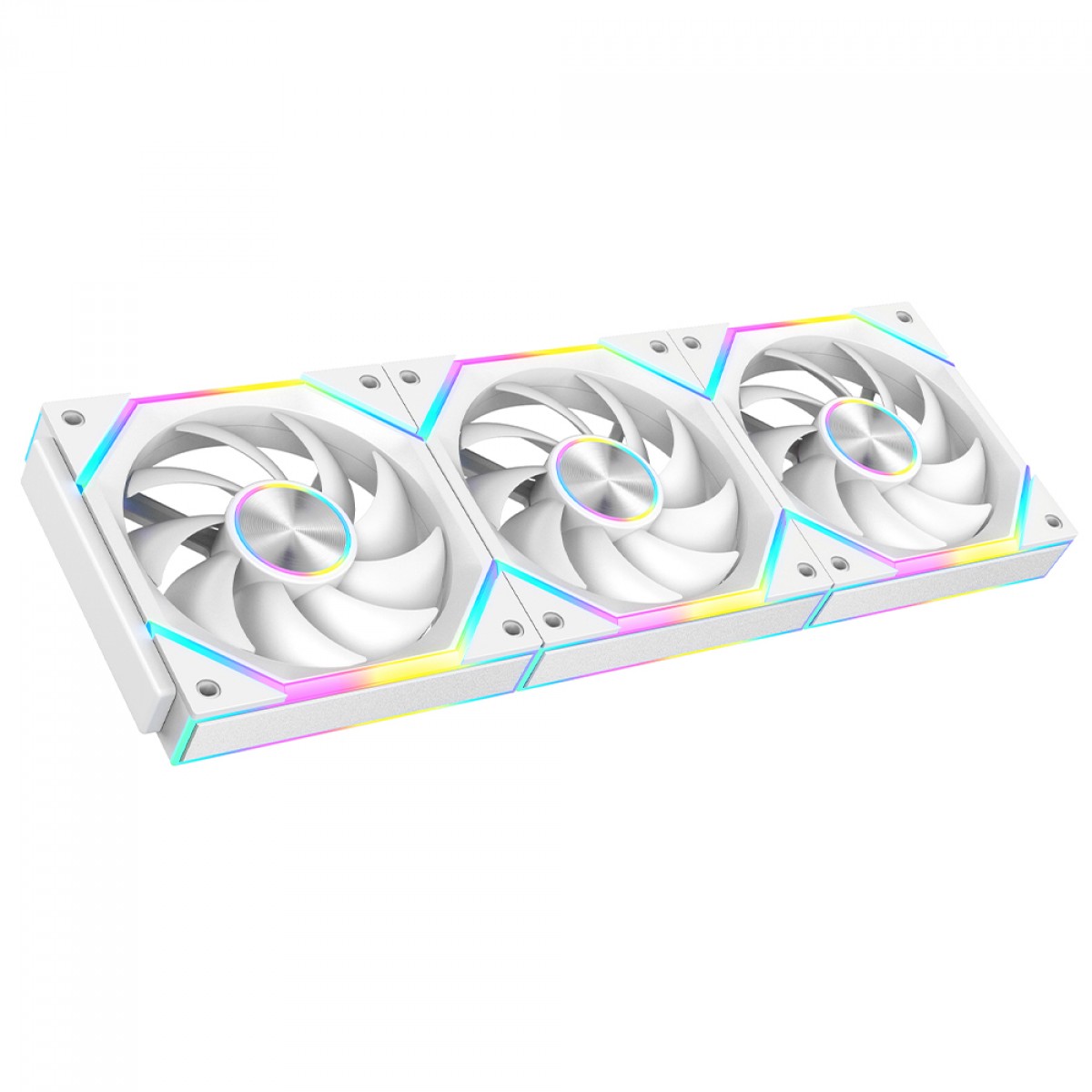 Kit Fan Com 3 Unidades SuperFrame Pulse, ARGB, 120mm, PWM, Branco, SF-FN-PSK12AW