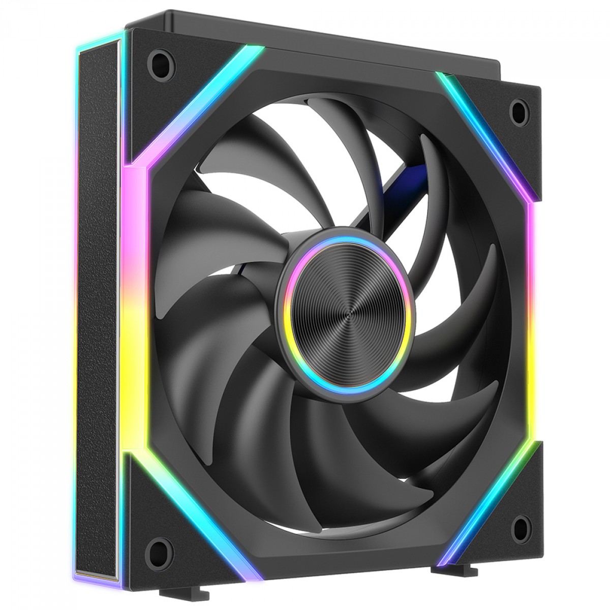 Kit Fan Com 3 Unidades SuperFrame Pulse, ARGB, 120mm, PWM, Preto, SF-FN-PSK12AB