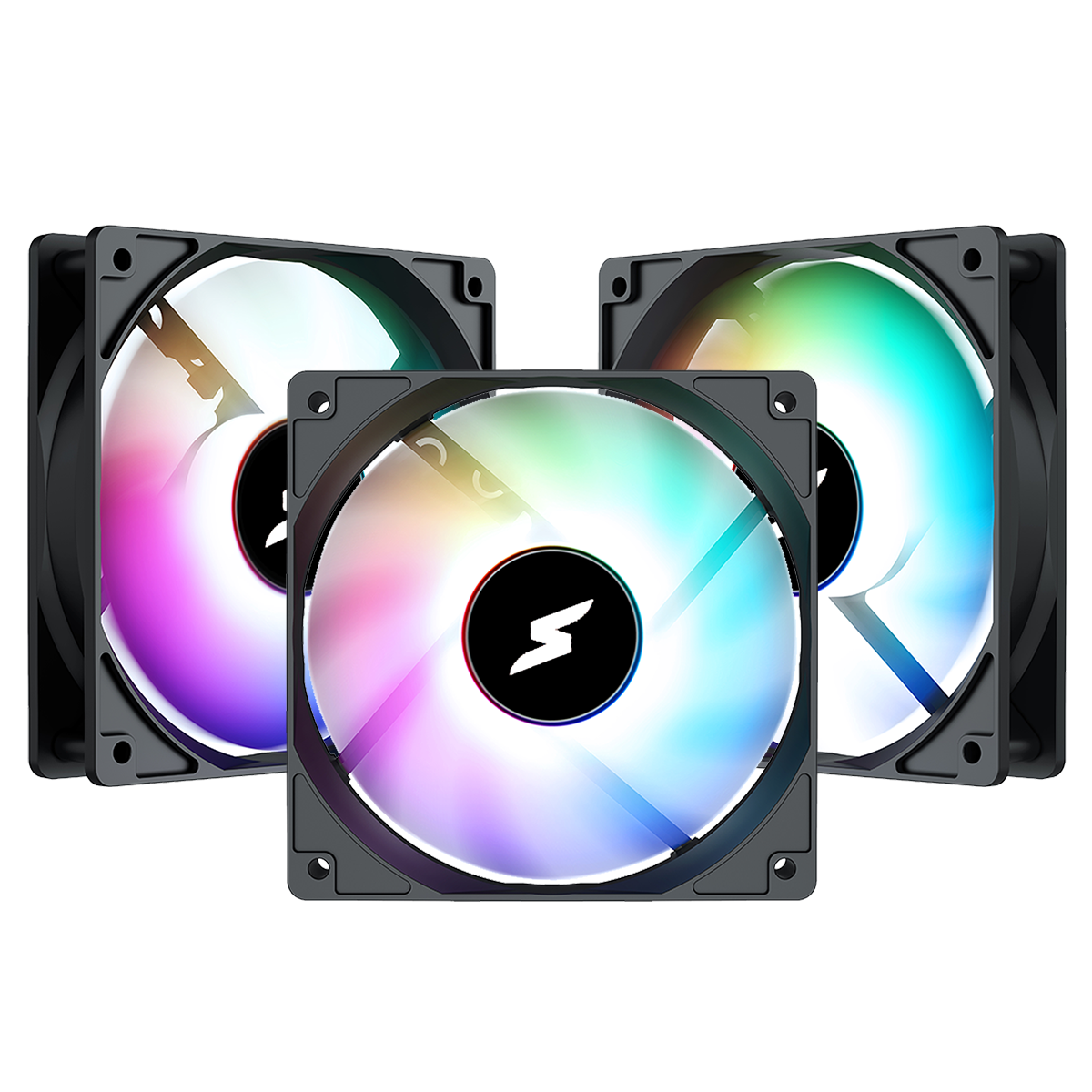 Kit Fan Com 3 Unidades SuperFrame Celler, ARGB, 120mm, Com Controladora, Black, SF-01