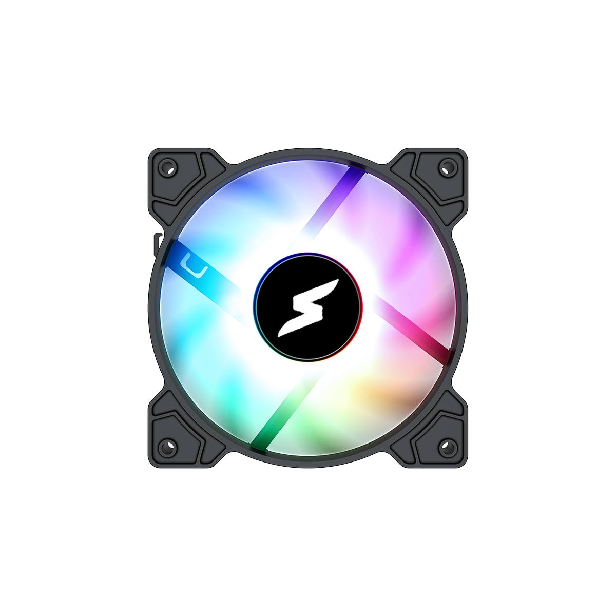 Kit Fan Com 3 Unidades SuperFrame Swift, ARGB, 120mm, Com Controladora, Black, SF-03