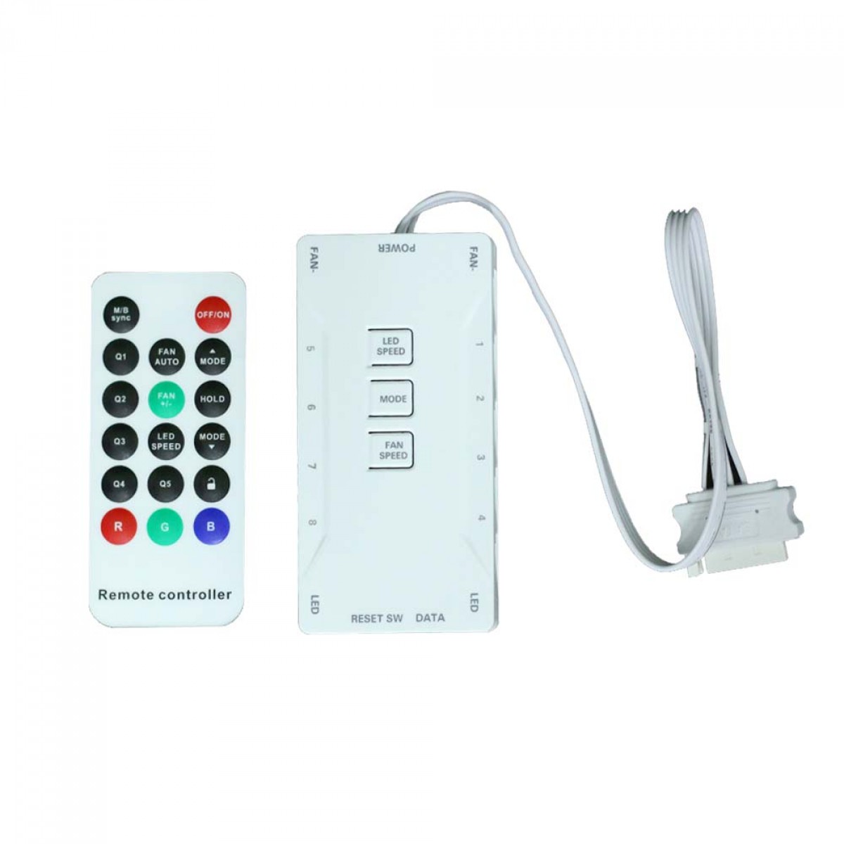 Kit Fan Com 3 Unidades SuperFrame Swift, ARGB, 120mm, White, Com Controladora SF-03