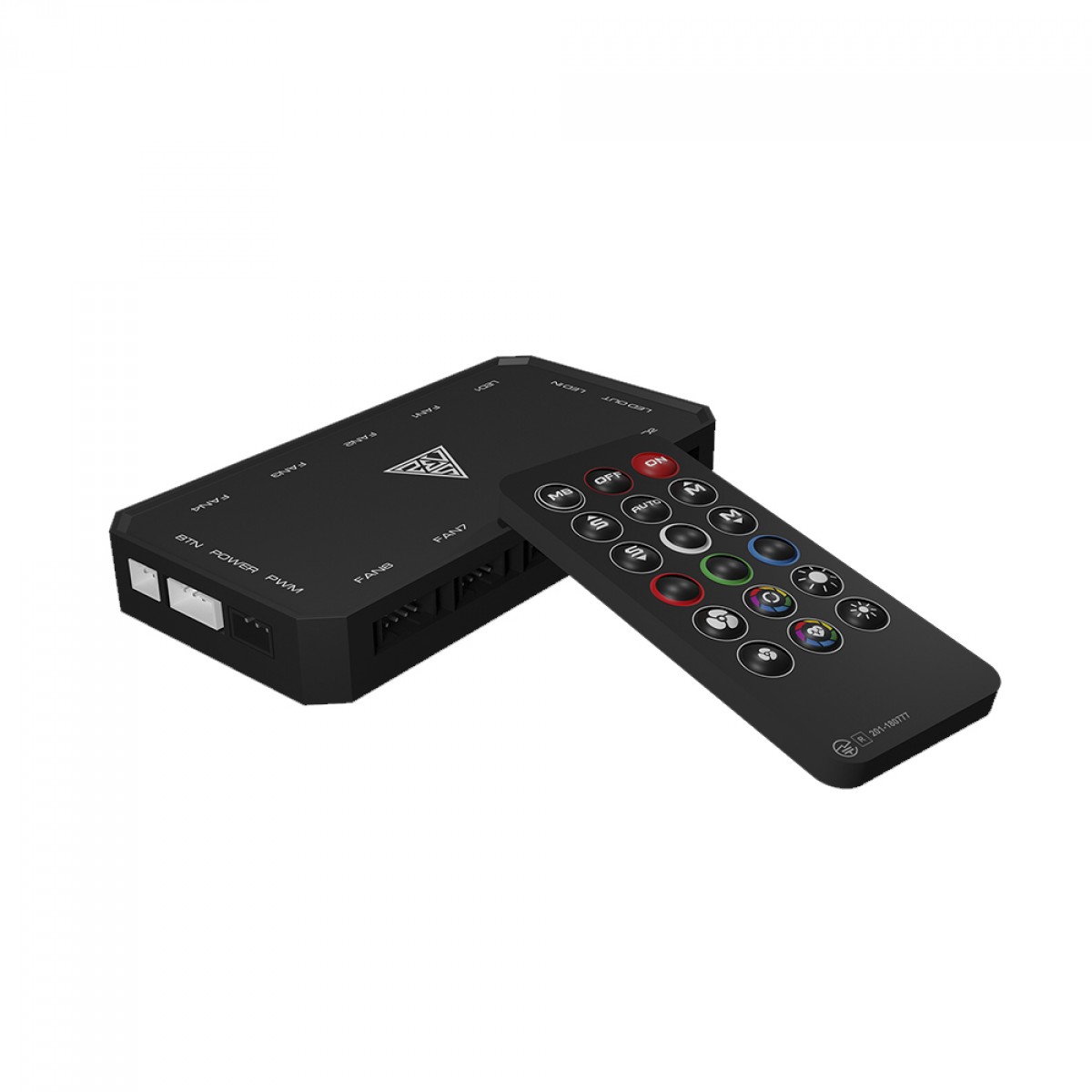 Kit Fan com 4 Unidades Gamdias Aeolus, RGB, Black, 120mm, Com Controlador, AEOLUS M2-1204R-ELITE