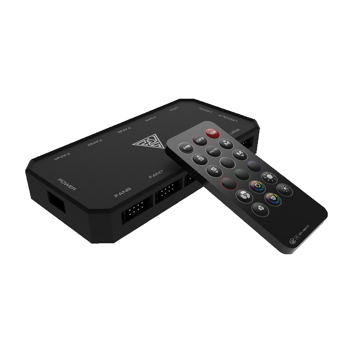 Kit Fan com 4 Unidades Gamdias Aeolus, ARGB, White, 120mm, com Controlador, AEOLUS M2-1204R-WH