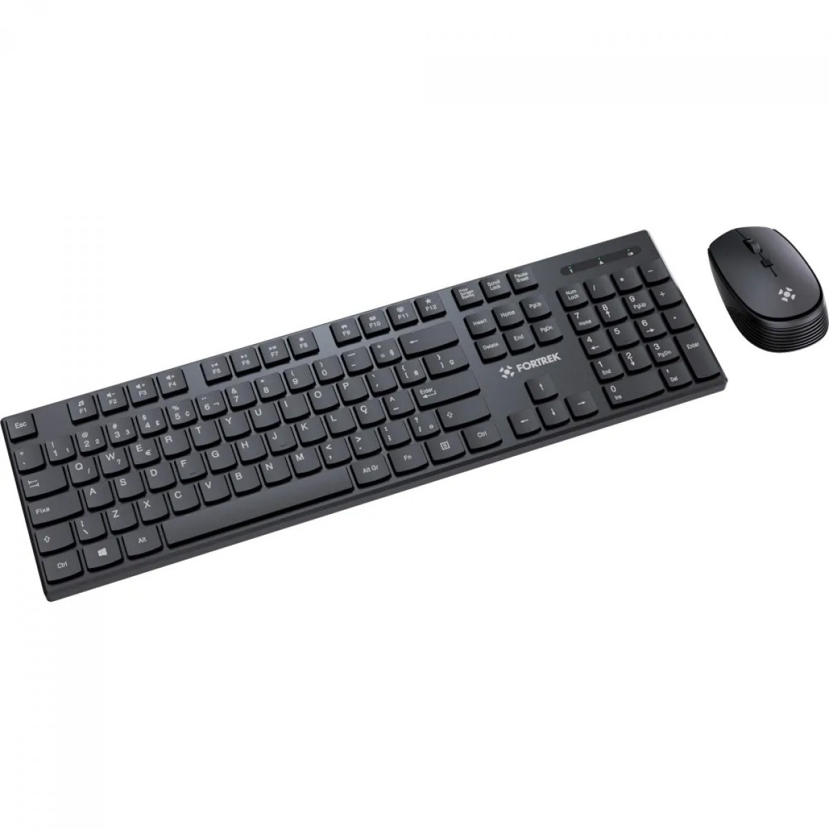 Kit Teclado e Mouse Fortrek CW11, Wireless, ABNT2, Preto