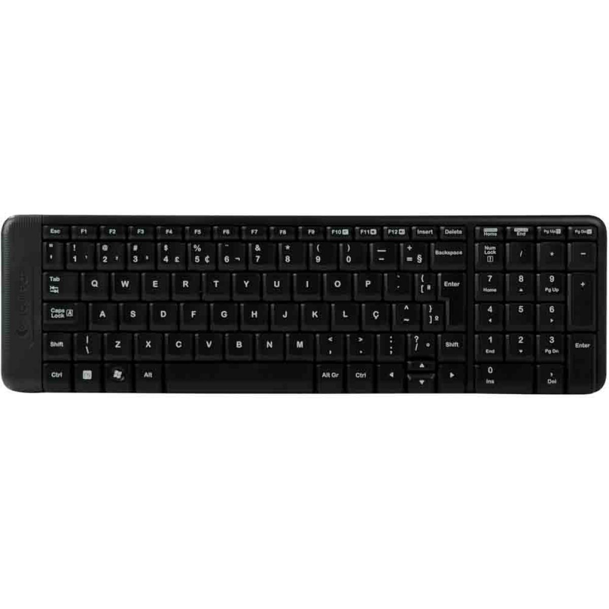 Combo Teclado e Mouse Logitech MK220 Sem Fio Black ABNT2, 920-004431