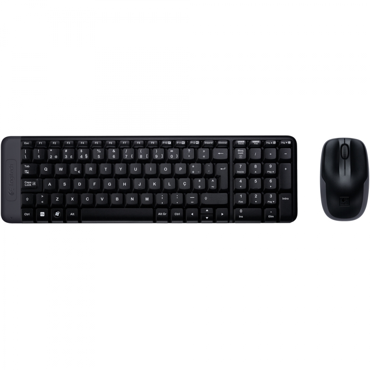 Combo Teclado e Mouse Logitech MK220 Sem Fio Black ABNT2, 920-004431