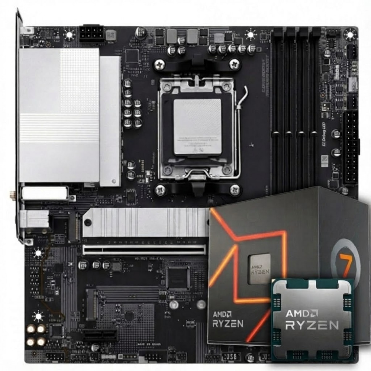 Kit Upgrade, AMD Ryzen 7 8700G, Placa Mãe Chipset B840