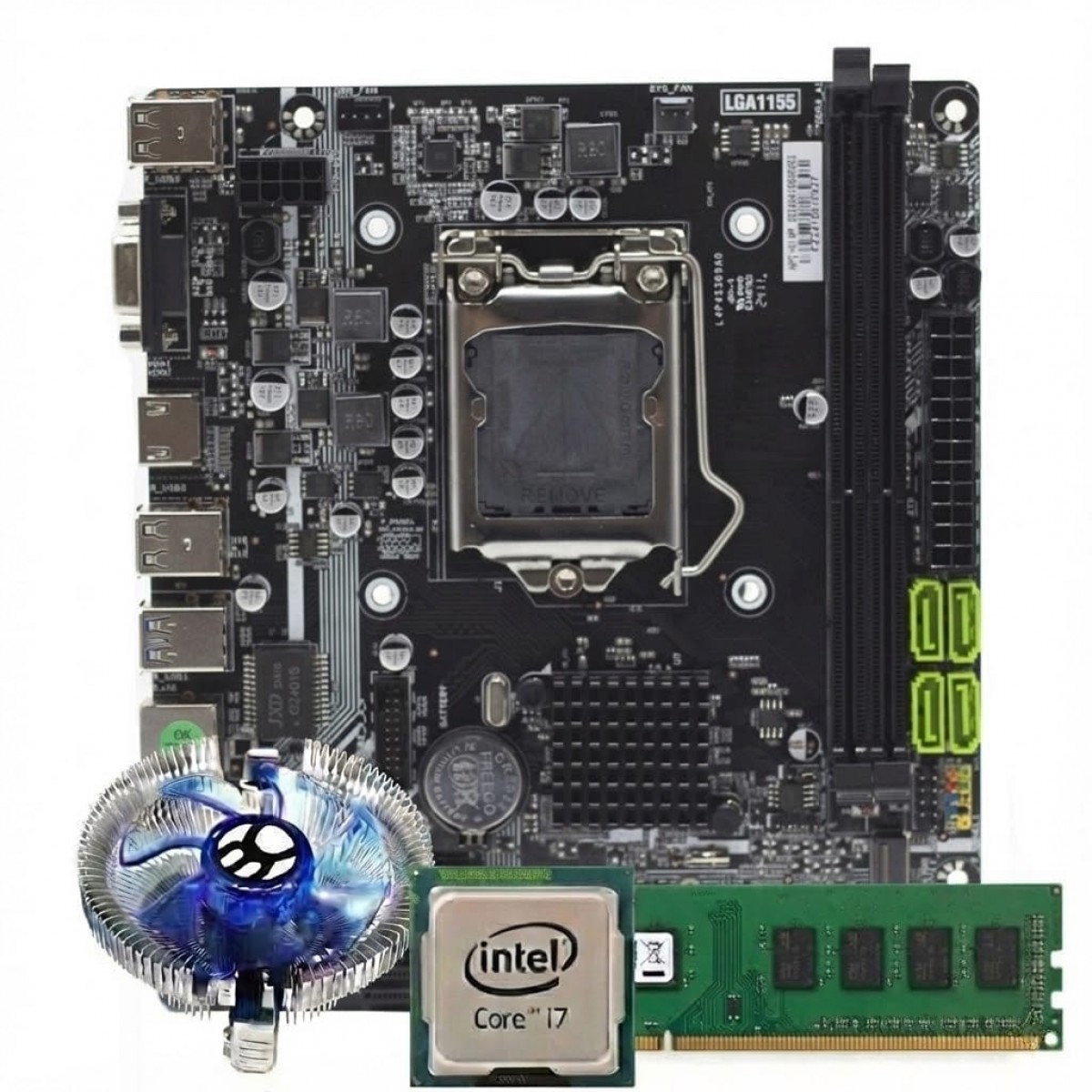 Kit Upgrade, Intel Core i5 3470, Placa Mãe Chipset H61, Memória 8GB DDR3, Cooler