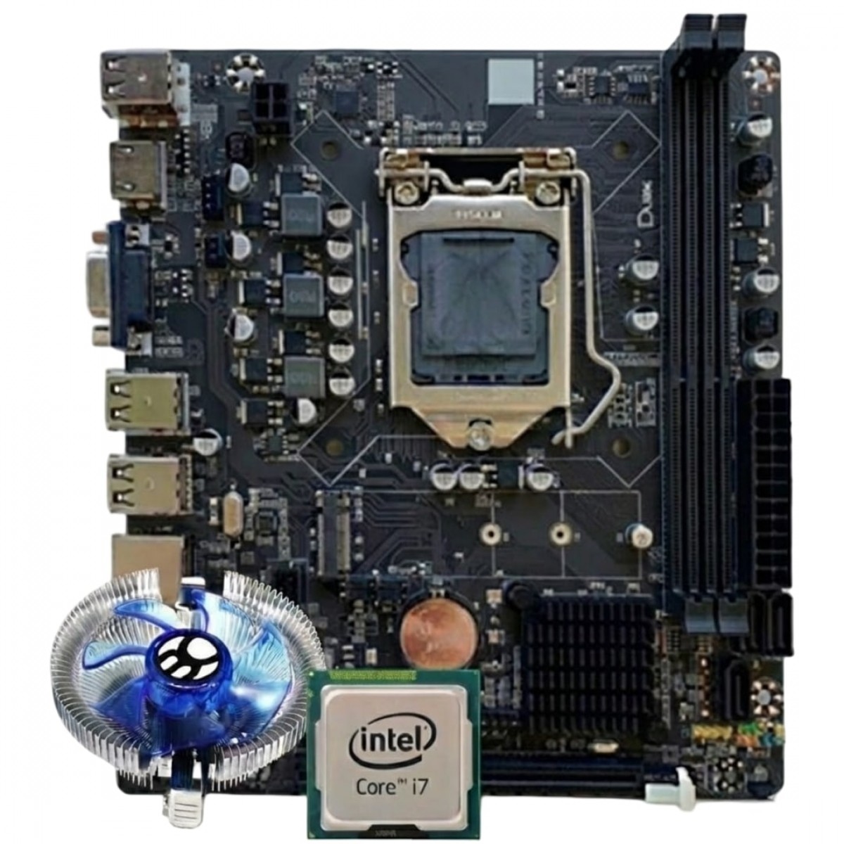 Kit Upgrade, Intel Core i7 3770, Placa Mãe Chipset H61, Cooler