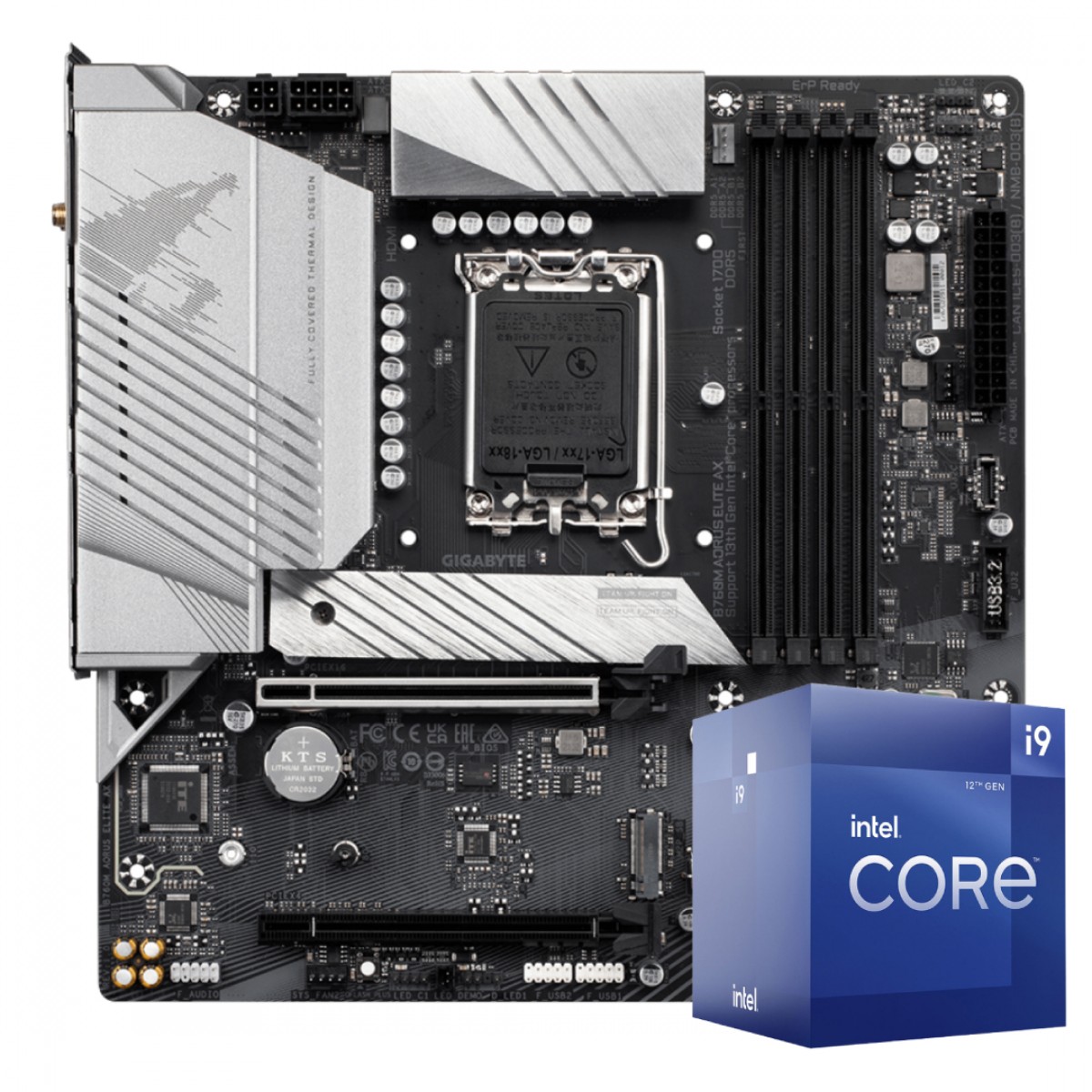 Kit Upgrade Intel Core i9 12900, Placa Mãe Chipset B760