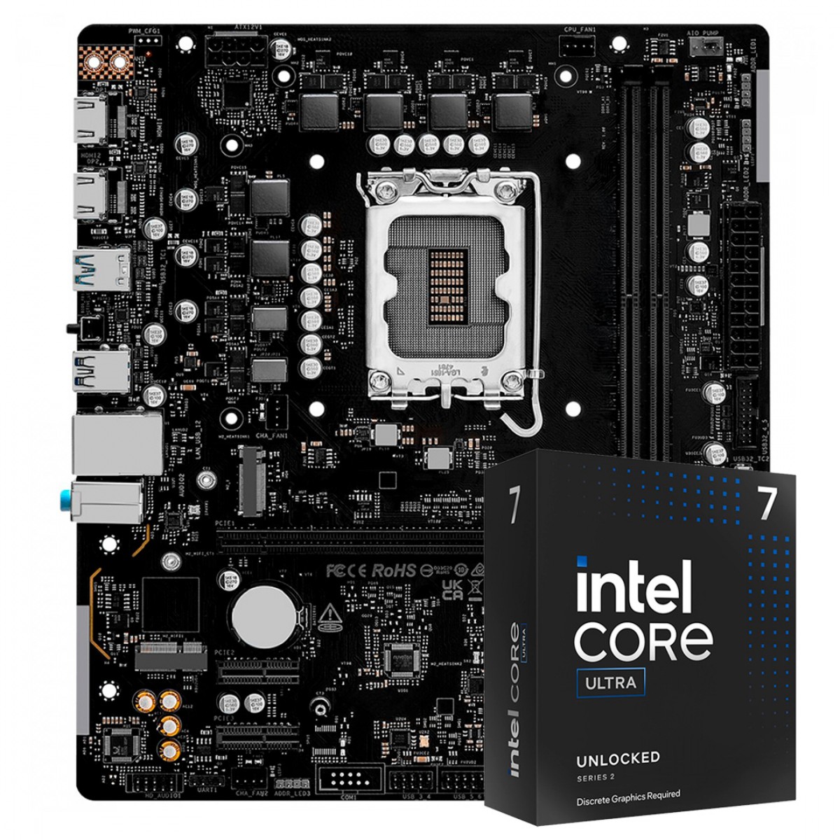Kit Upgrade, Intel Core Ultra 7 265KF, Placa Mãe Chipset B860