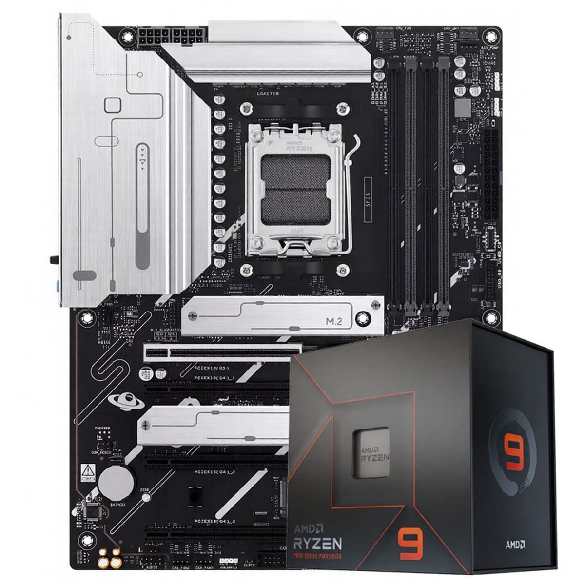 Kit Upgrade, Placa Mãe Chipset X870, AMD Ryzen 9 7900