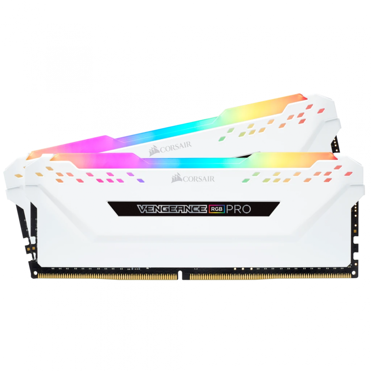 Memória DDR4 Corsair Vengeance RGB Pro, 16GB (2x8GB) 3200MHz, White, CMW16GX4M2C3200C16W
