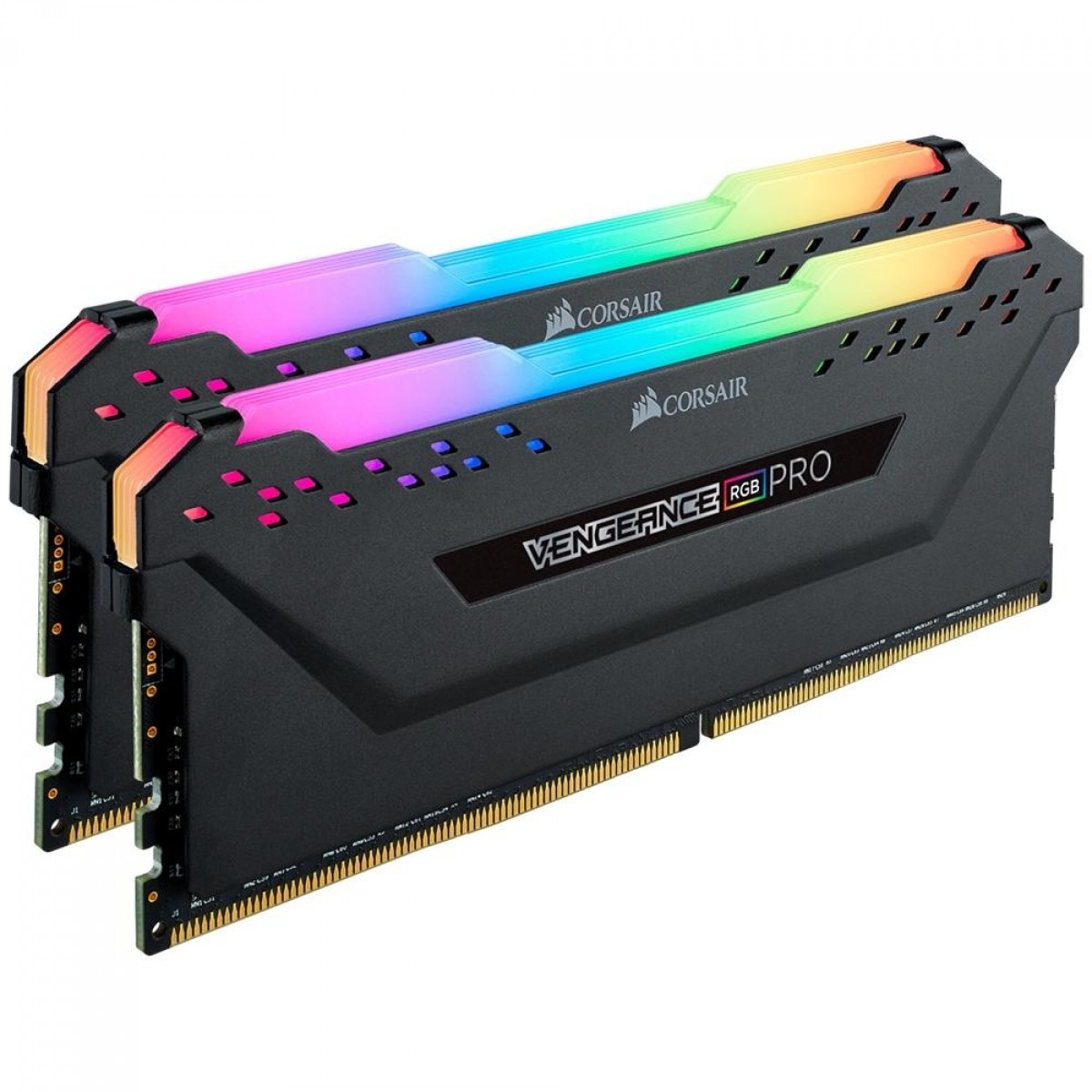 Memória DDR4 Corsair Vengeance RGB Pro, 32GB (2x16GB), 3200MHz, Preto, CMW32GX4M2E3200C16