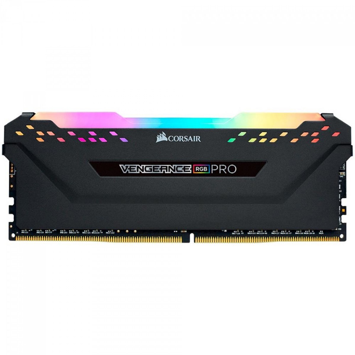 Memória DDR4 Corsair Vengeance RGB Pro, 8GB, 3200MHz, Black, CMW8GX4M1Z3200C16