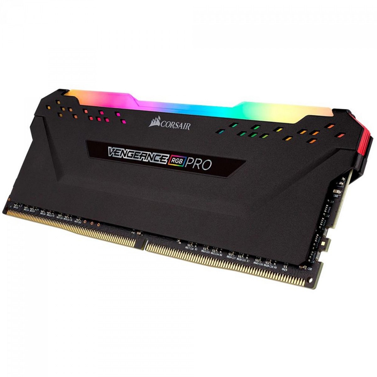 Memória DDR4 Corsair Vengeance RGB Pro, 8GB, 3200MHz, Black, CMW8GX4M1Z3200C16
