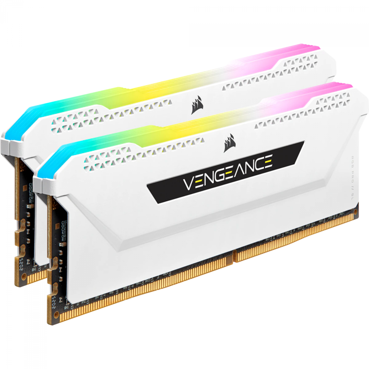 Memória DDR4 Corsair Vengeance RGB PRO SL, 16GB (2x8GB) 3200MHz, White, CMH16GX4M2E3200C16W