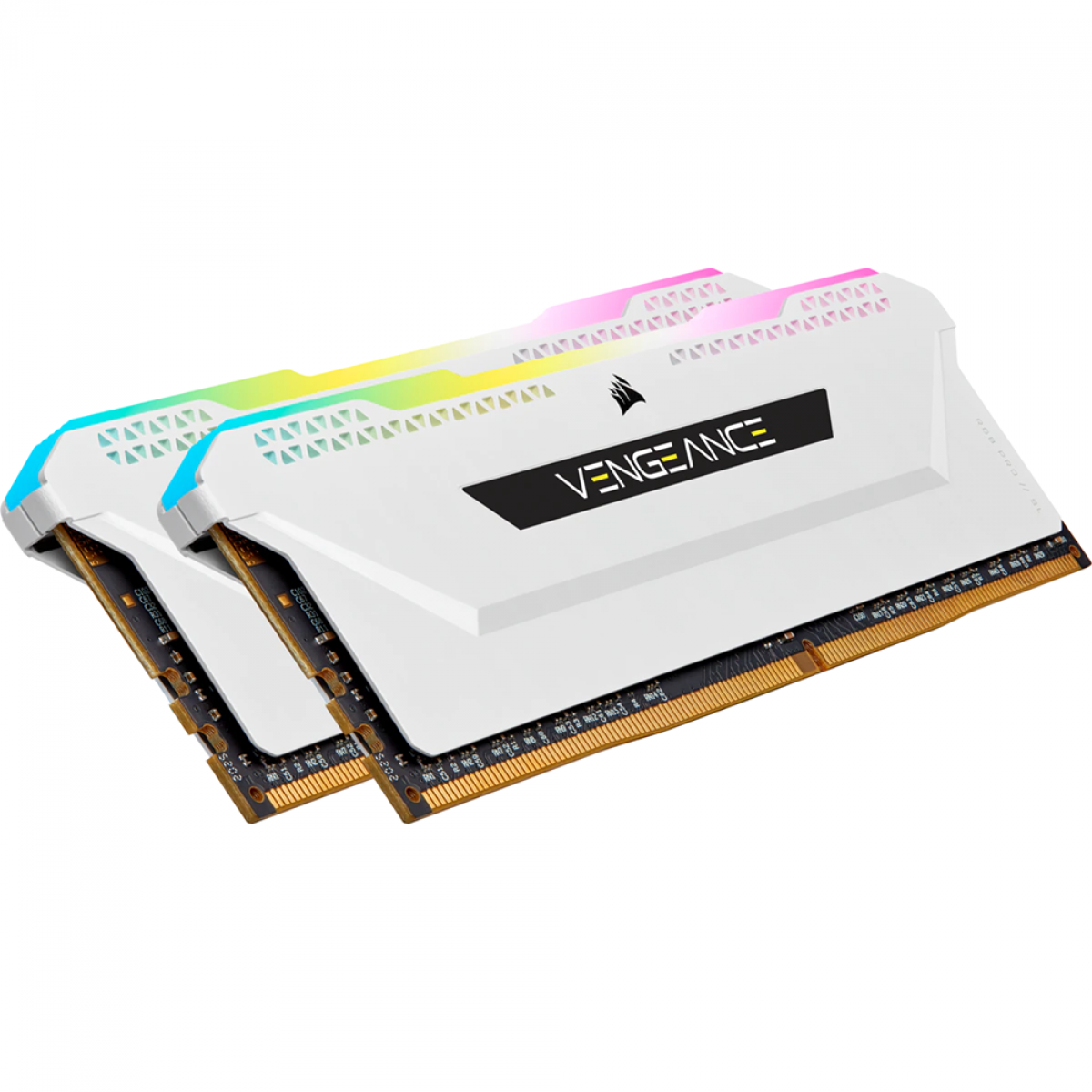 Memória DDR4 Corsair Vengeance RGB PRO SL, 16GB (2x8GB) 3200MHz, White, CMH16GX4M2E3200C16W