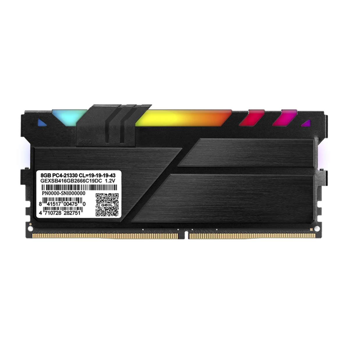 Memória DDR4 Geil EVO X II RGB Sync, 16GB (2x8GB), 3200MHz, GAEXSY416GB3200C16BDC