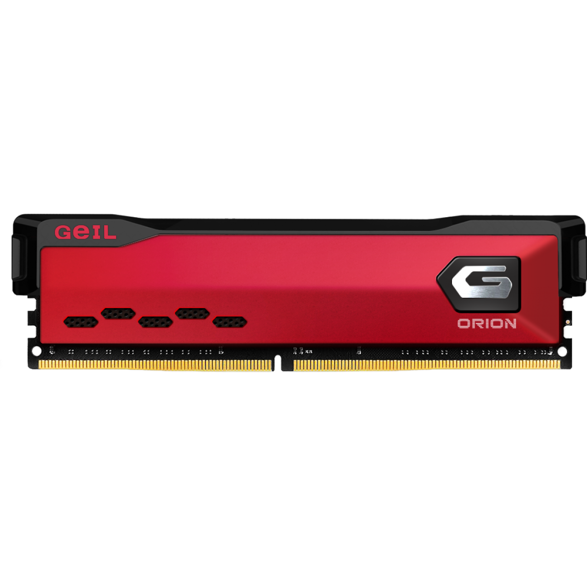 Memória DDR4 Geil Orion, 8GB 3200MHz, Vermelho, GOR48GB3200C16ASC