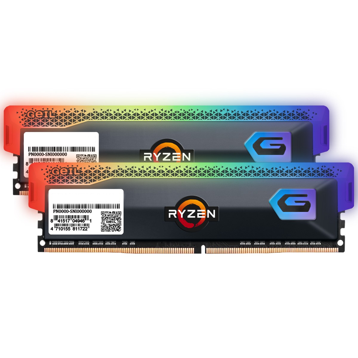 Memória DDR4 Geil Orion, Edição AMD, 16GB (2x8GB) 3600MHz, RGB, Grey, GAOSG416GB3600C18BDC