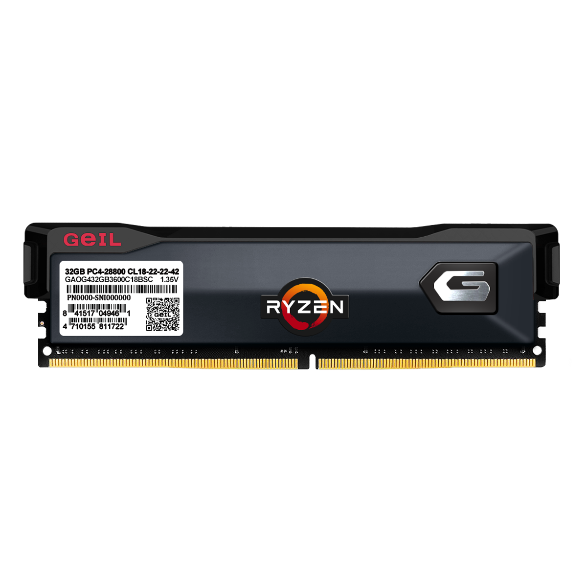 Memória DDR4 Geil Orion, 8GB, 3200MHz, Gray, GAOG48GB3200C16BSC