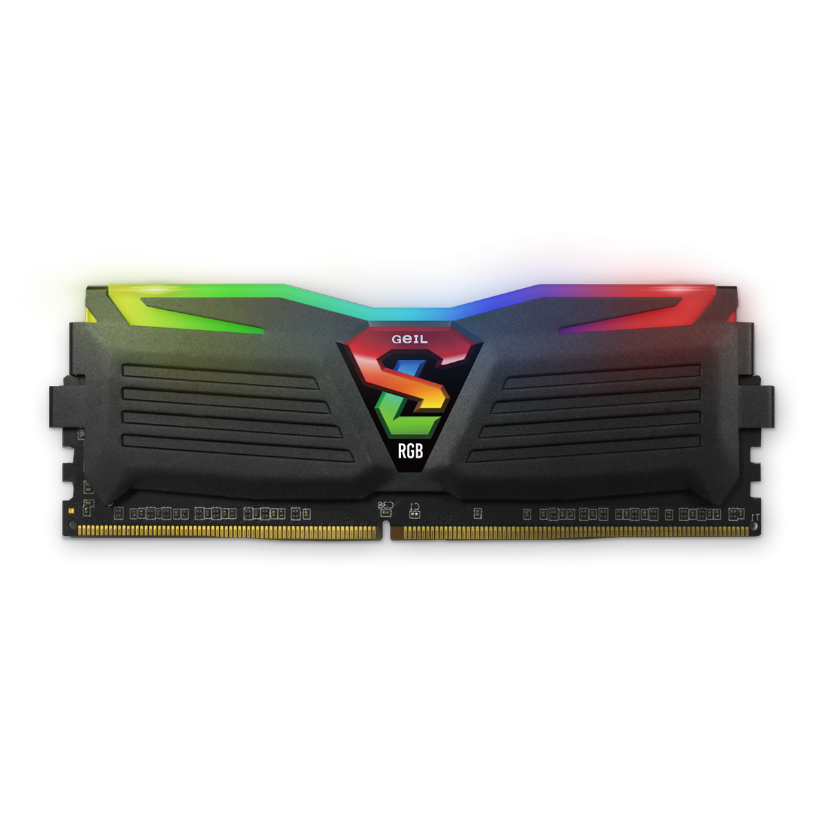 Memória DDR4 Geil Super Luce RGB, 8GB, 3600MHZ, Black, GALS48GB3600C18BSC