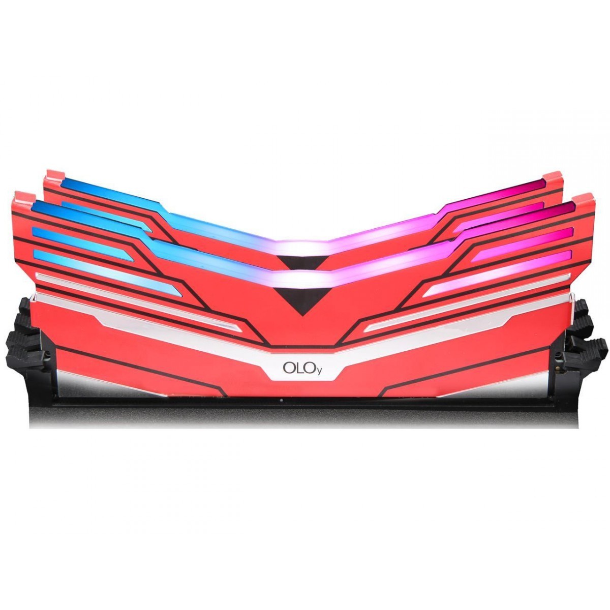 Memória DDR4 OLOy WarHawk Red, 16GB (2x8GB), 3000MHZ, RGB, MD4U083016BCDA