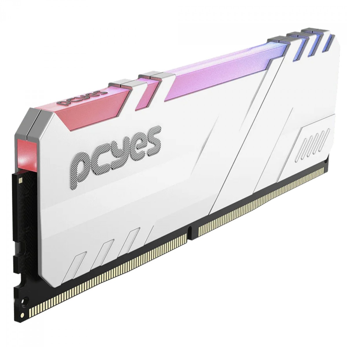 Memória DDR4 PCYes, RGB, 16GB, 3200MHz, Branco, PM163200D4WR