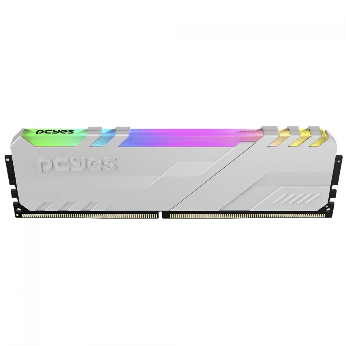 Memória DDR4 PCYes, RGB, 8GB, 3200MHz, Branco, PM083200D4WR