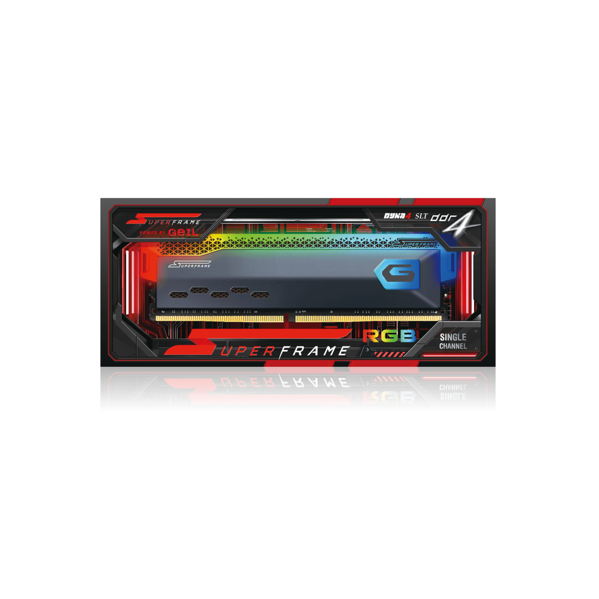 Memória DDR4 SuperFrame RGB, 8GB, 3200MHz, Gray
