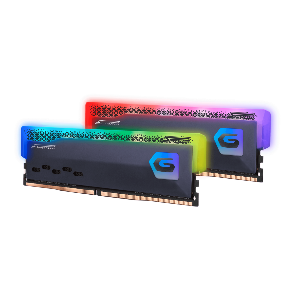Memória DDR4 SuperFrame RGB, 8GB, 3200MHz, Gray