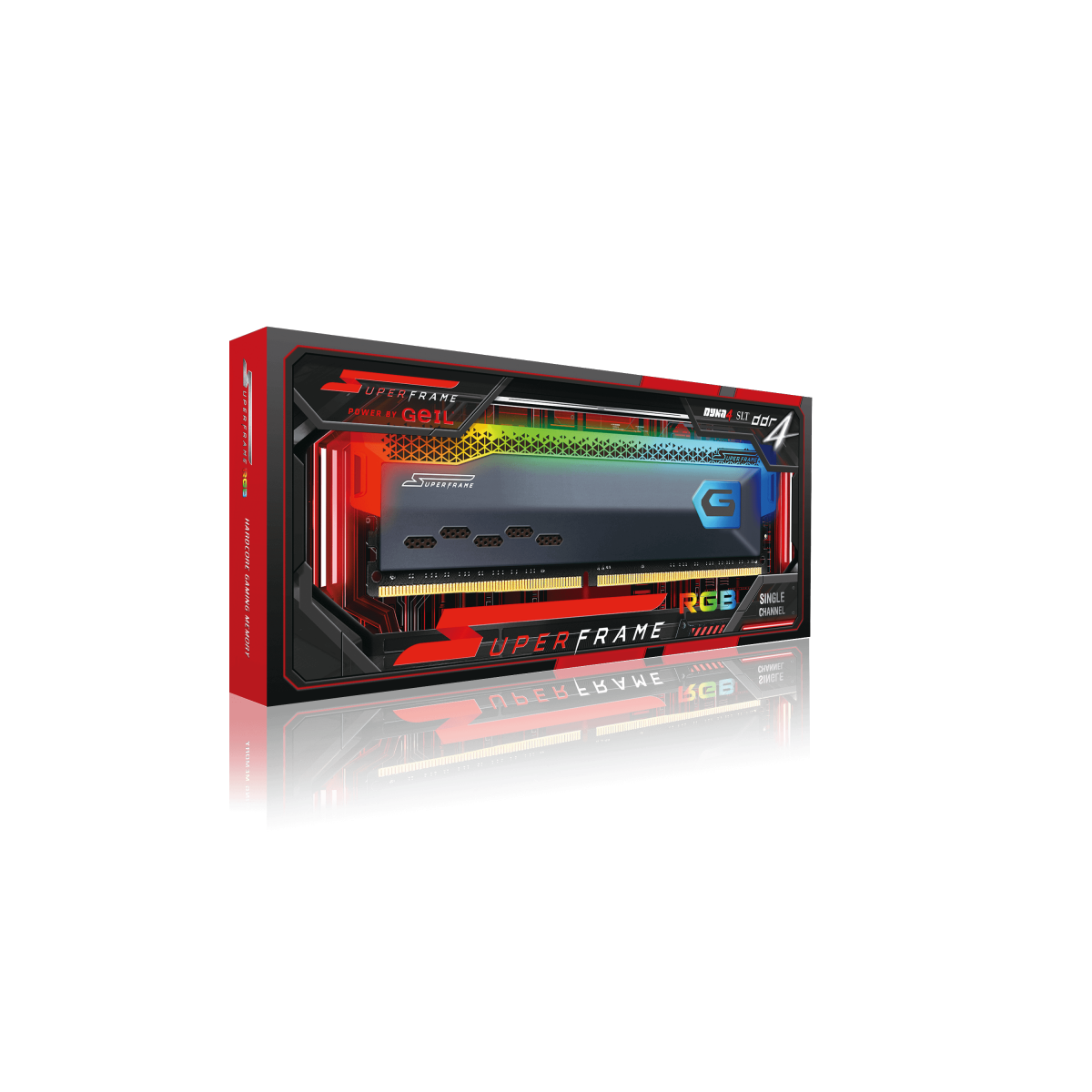 Memória DDR4 SuperFrame RGB, 8GB, 3200MHz, Gray