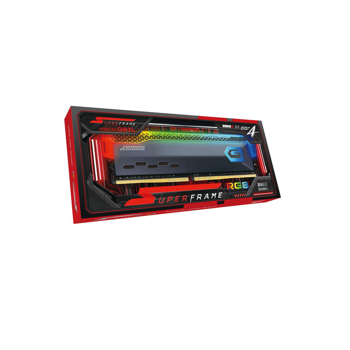 Memória DDR4 SuperFrame RGB, 8GB, 3200MHz, Gray