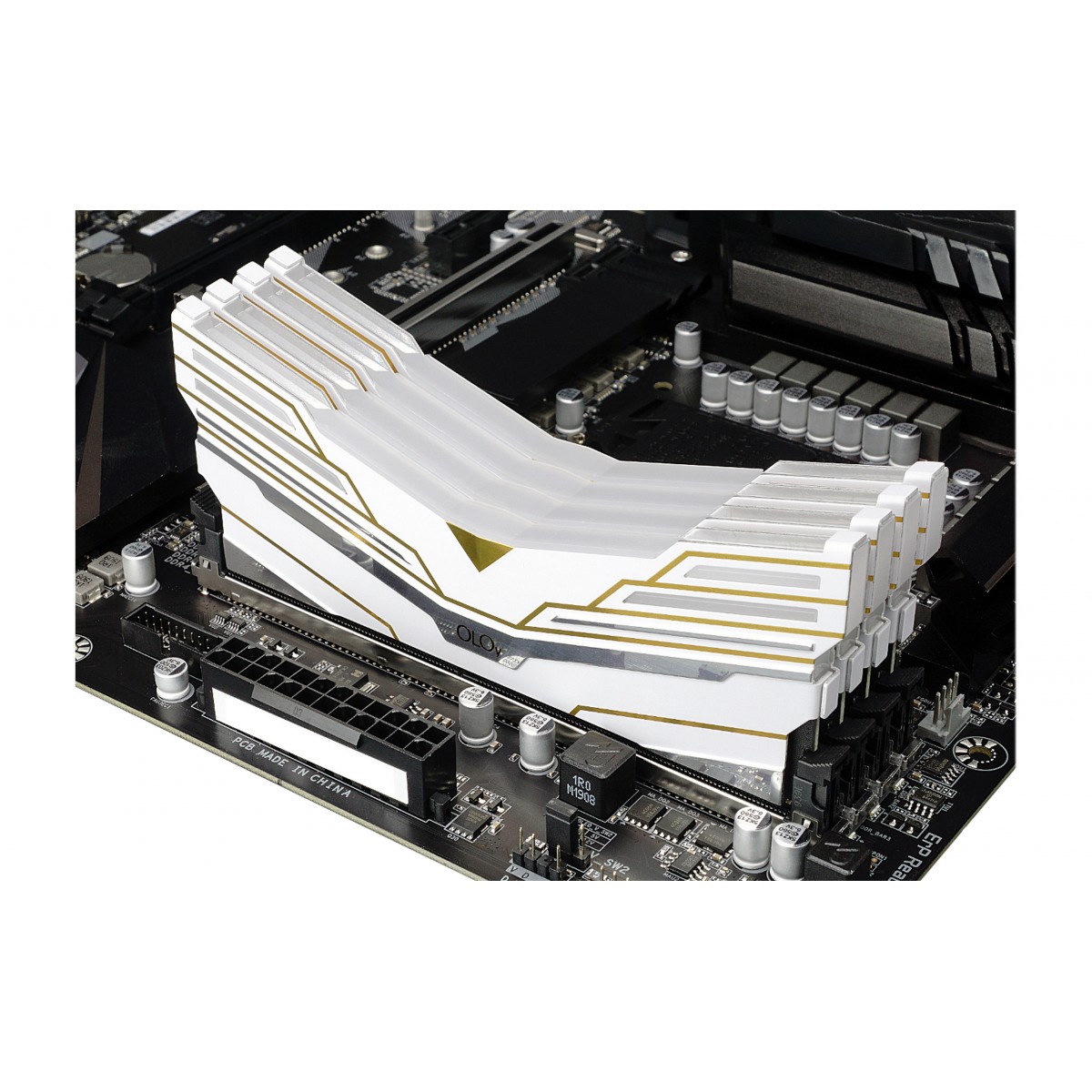 Memória DDR4 OLOy WarHawk White, 16GB (2x8GB), 3600MHZ, RGB, ND4U0836180BCWDX