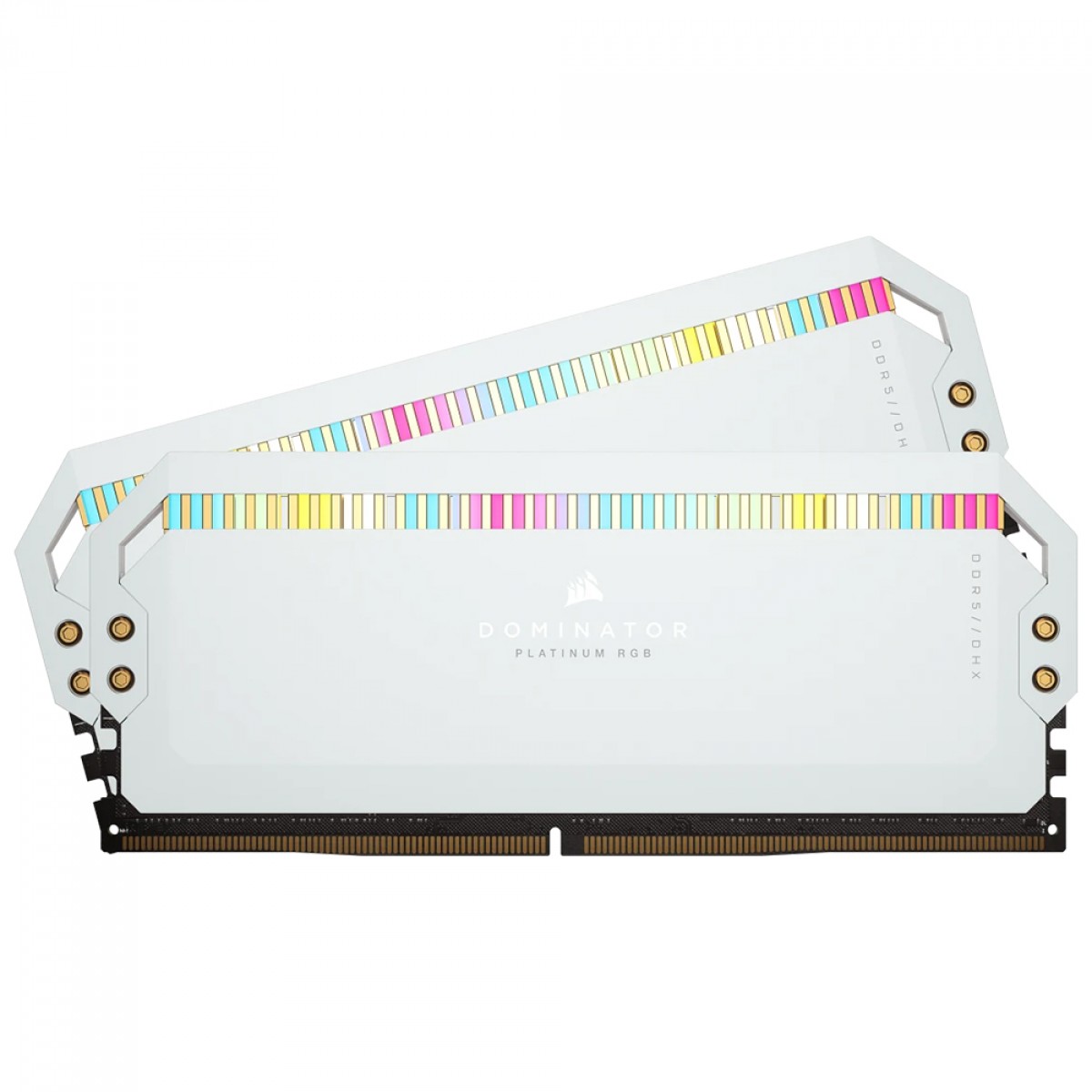 Memória DDR5 Corsair Dominator Platinum RGB, 32GB (2x16GB), 5200MHz, Branca, CMT32GX5M2B5200C40W