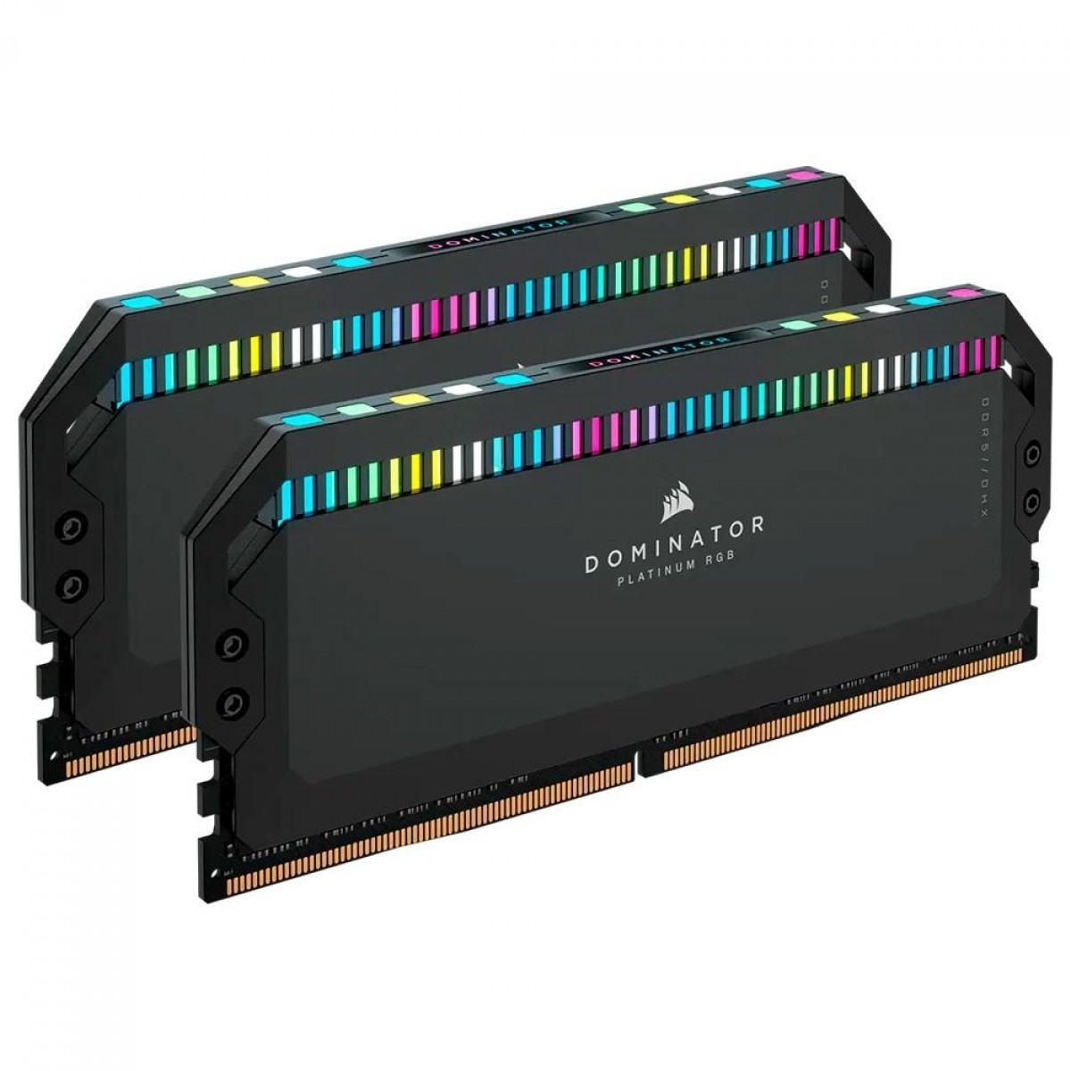 Memória DDR5 Corsair Dominator Platinum RGB, 32GB (2x16GB), Preto, 6200MHz, CMT32GX5M2X6200C36