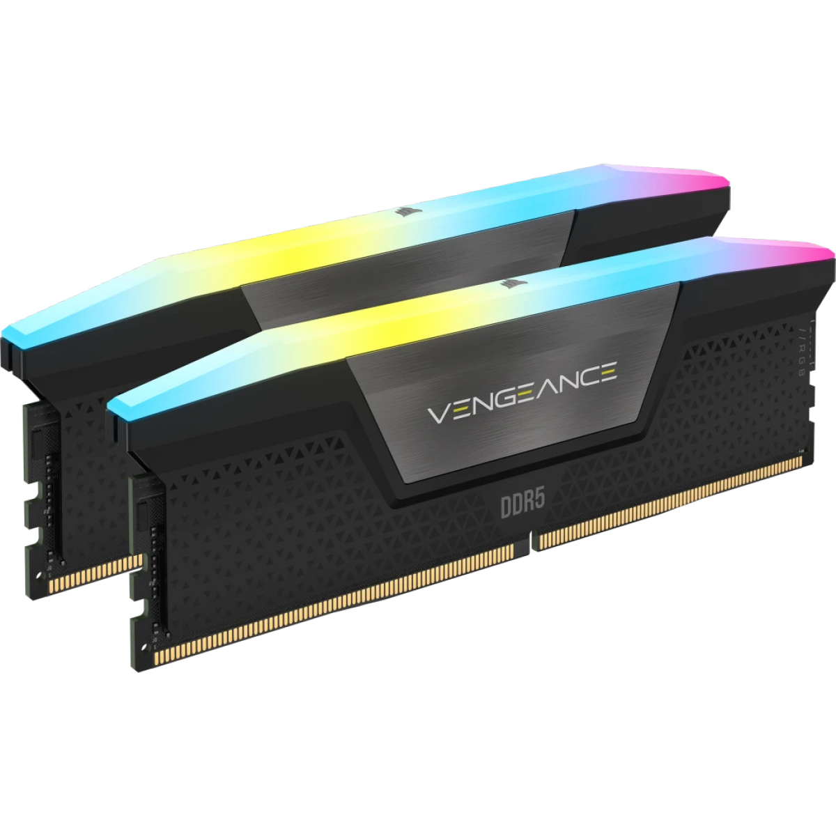 Memória DDR5 Corsair Vengeance RGB, 32GB (2x16GB), 6000MHz, Preto, CMH32GX5M2B6000C36