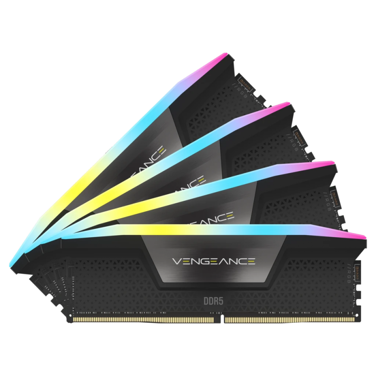 Memória DDR5 Corsair Vengeance RGB, 32GB (2x16GB), 6000MHz, Preto, CMH32GX5M2B6000C36