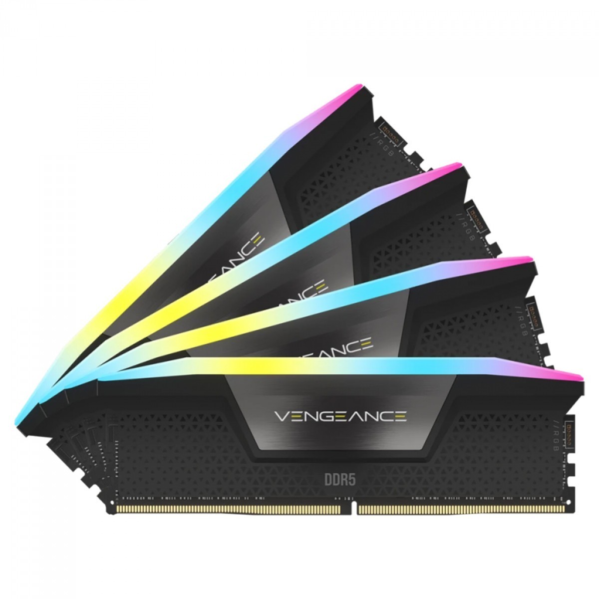 Memória DDR5 Corsair Vengeance RGB, 64GB (2x32GB), 5600MHz, Preto, CMH64GX5M2B5600Z40K
