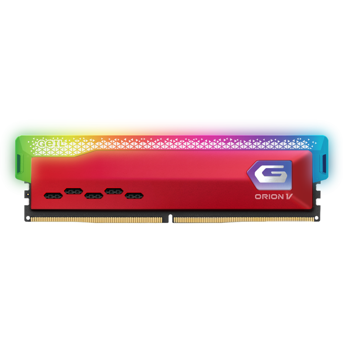 Memória DDR5 Geil Orion, 32GB (2x16GB) 6000MHz, RGB, Racing Red, GVSR532GB6000C38BDC