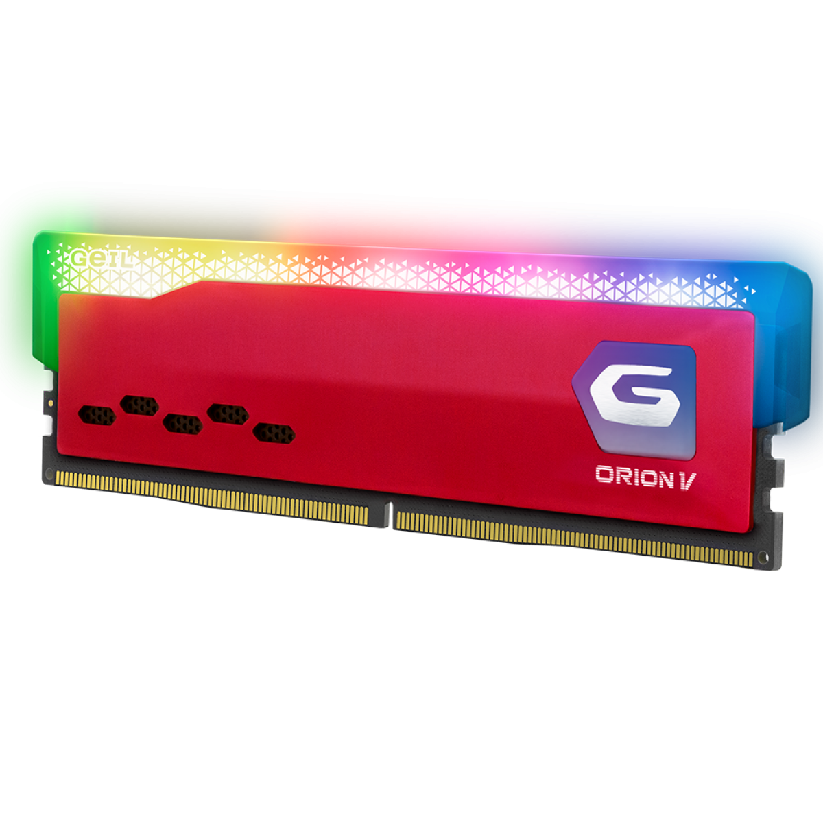 Memória DDR5 Geil Orion, 32GB (2x16GB) 6000MHz, RGB, Racing Red, GVSR532GB6000C38BDC
